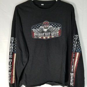 Sturgis Bike Week 2017 Black Long Sleeve T-Shirt Men's Medium